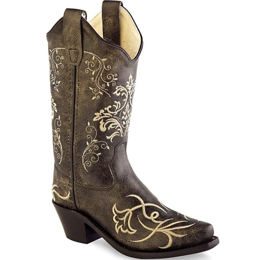 Children's Old West Fashion Western Boot #CF8222 (3.5D) EUC